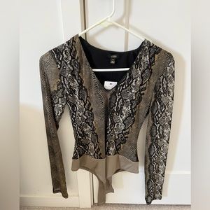 Snake skin body suit